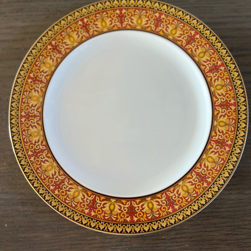 Versace Red Medusa Salad Plate